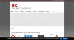 Desktop Screenshot of hk-industrievertretungen.de