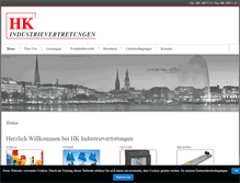 Tablet Screenshot of hk-industrievertretungen.de